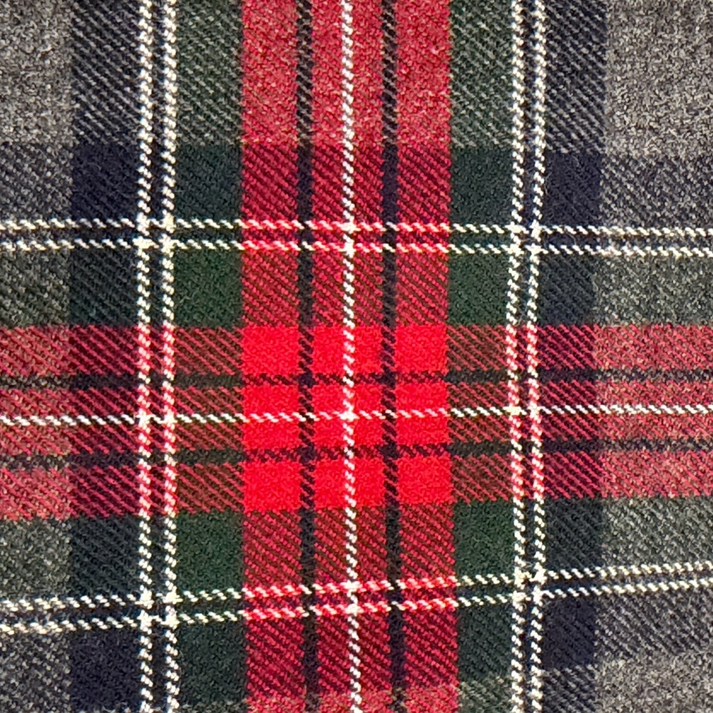 Talbots Plaid Straight Leg 0P preppy dark light academia lined wool blend geek - Picture 7 of 14